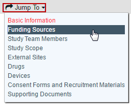 Image of the SmartForm jump to menu
