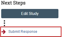 Imaging highlighting the submit response activity