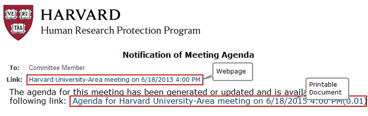 Agenda notice image