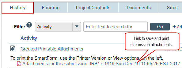 Printable Packet Links on History